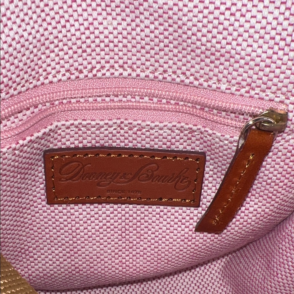 Dooney & Bourke White and Brown Crossbody Bag - Picture 5 of 5